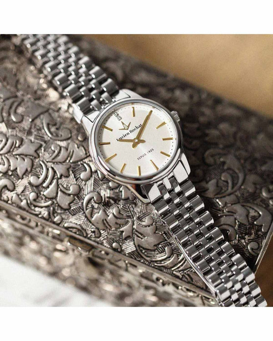 LUCIEN ROCHAT Iconic Diamonds Silver Stainless Steel Bracelet