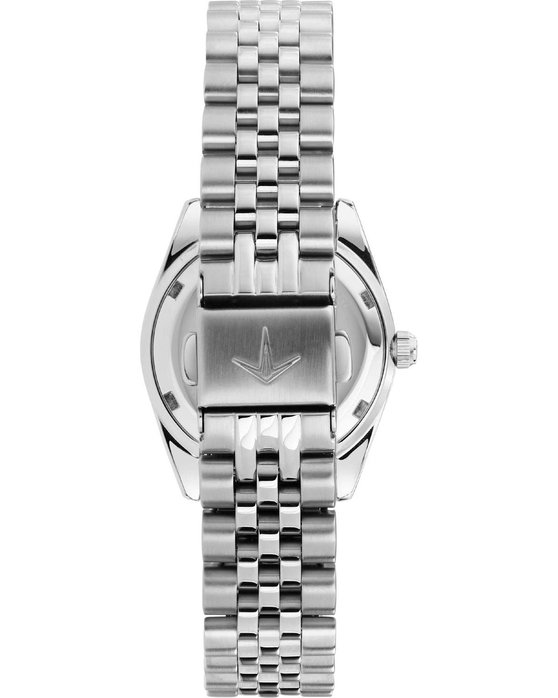 LUCIEN ROCHAT Bienne Diamonds Silver Stainless Steel Bracelet