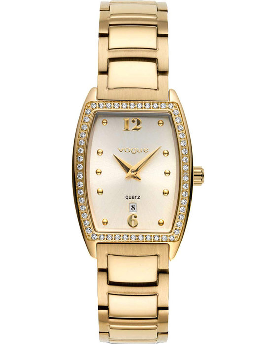 VOGUE Marion Zircons Gold Stainless Steel Bracelet