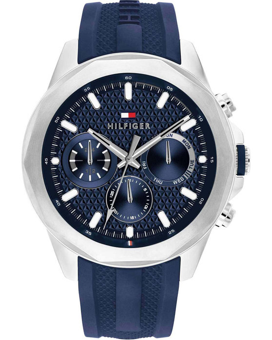 TOMMY HILFIGER Casual Blue Silicone Strap