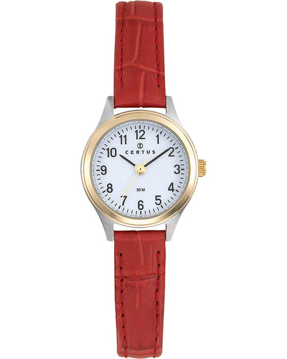 CERTUS Red Leather Strap