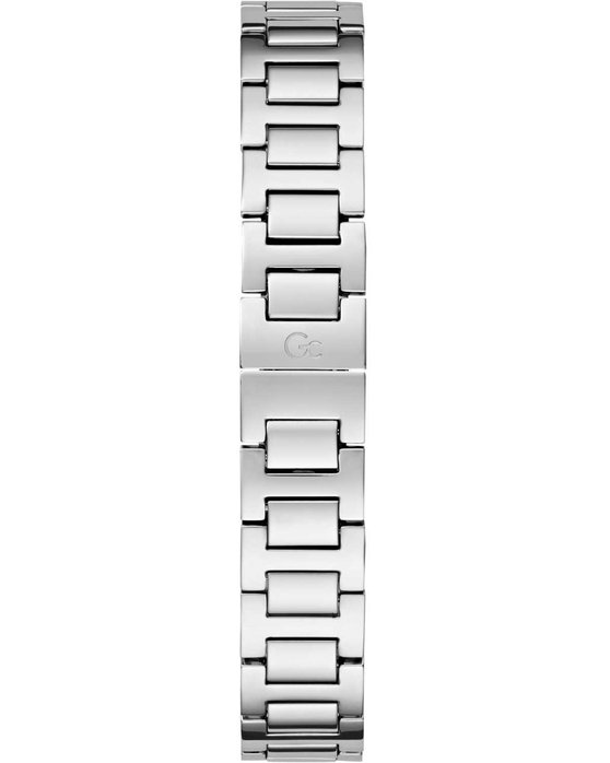 GUESS Collection Coussin Shape Min Crystals Silver Stainless Steel Bracelet