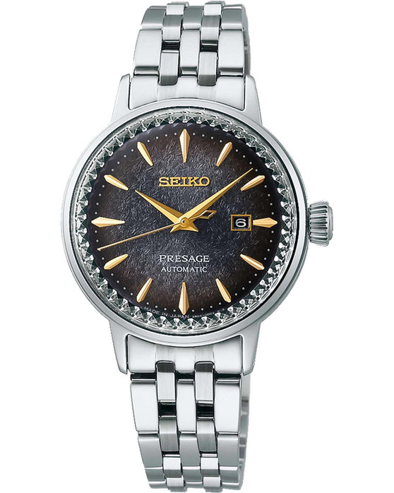 SEIKO Presage 'Star Bar' Cocktail Time Automatic Silver Stainless Steel Bracelet Limited Edition