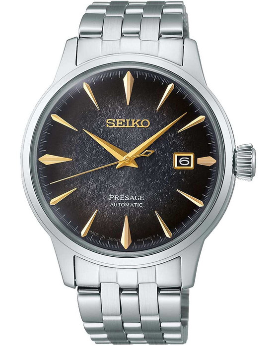 SEIKO Presage 'Star Bar' Cocktail Time Automatic Silver Stainless Steel Bracelet Limited Edition