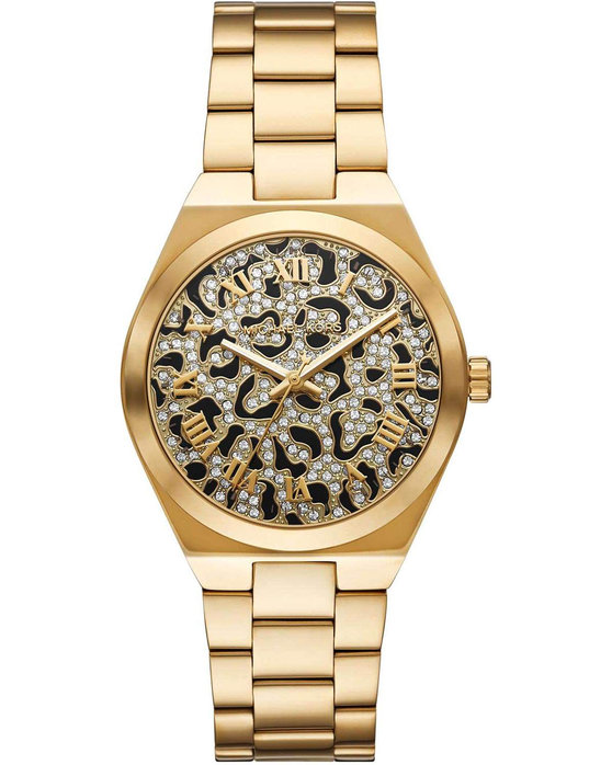 MICHAEL KORS Lennox Crystals Gold Stainless Steel Bracelet