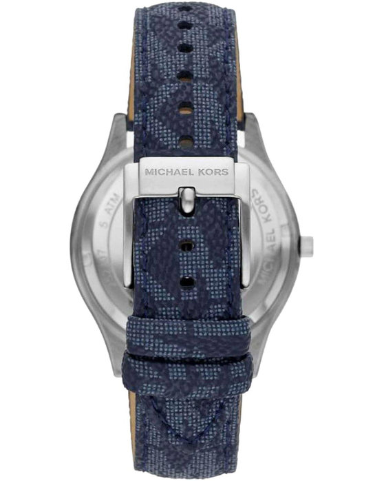 MICHAEL KORS Slim Runway Blue Synthetic Strap