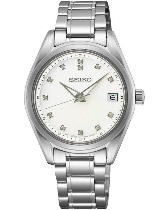 SEIKO Conceptual Series Diamonds Silver Stainless Steel Bracelet