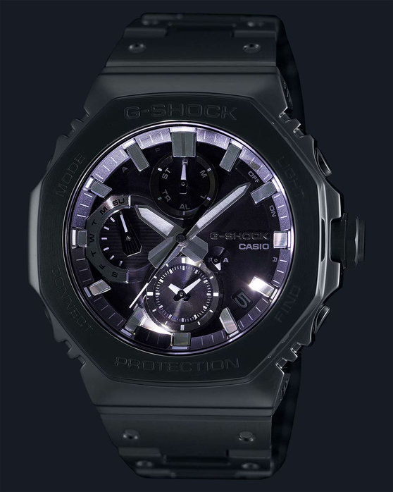 G-SHOCK Tough Solar Dual Time Chronograph Silver Stainless Steel Bracelet