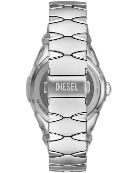 DIESEL D-Sruptor Silver Stainless Steel Bracelet