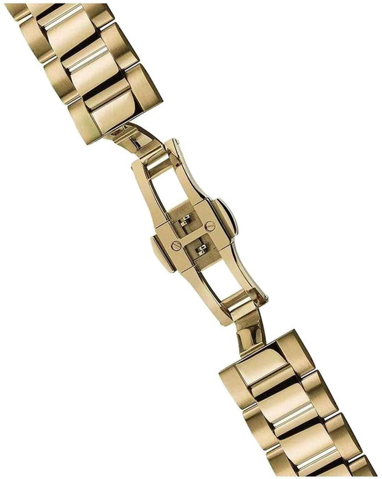 INGERSOLL Jazz Automatic Dual Time Gold Stainless Steel Bracelet