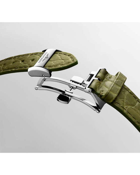 LONGINES The LONGINES Master Collection Automatic Green Leather Strap