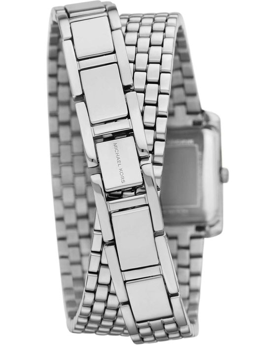 MICHAEL KORS Emery Crystals Silver Stainless Steel Bracelet