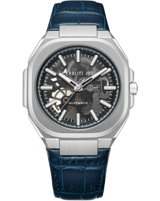 CERRUTI Leadri Automatic Blue Leather Strap