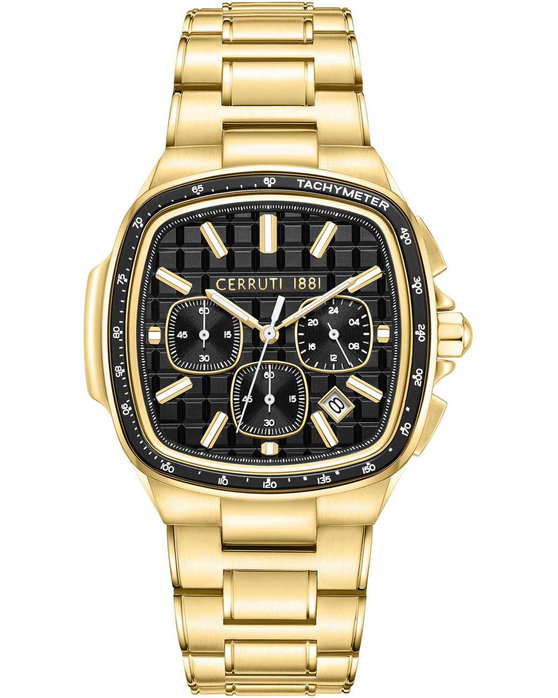 CERRUTI Casale Chronograph Gold Stainless Steel Bracelet