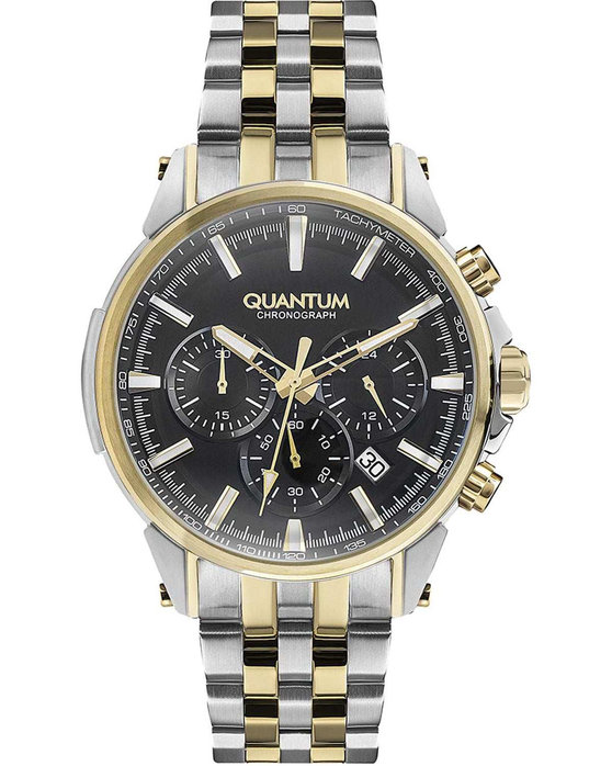 QUANTUM Powertech Chronograph Two Tone Metallic Bracelet