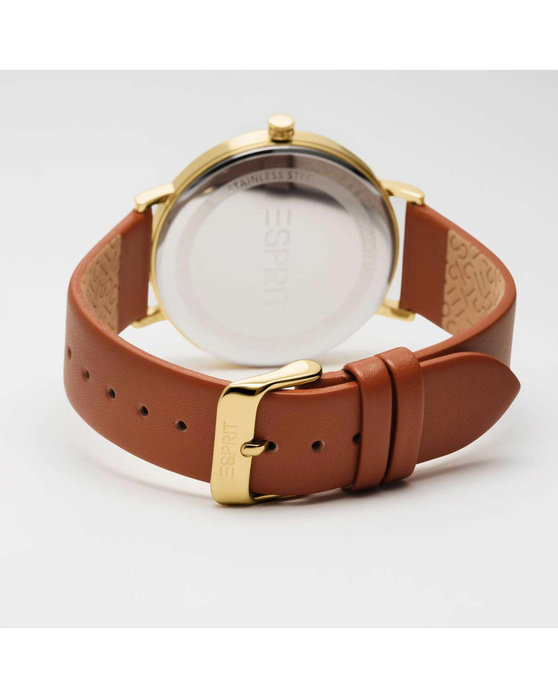 ESPRIT Everyday Brown Leather Strap