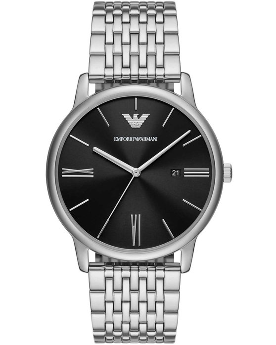 EMPORIO ARMANI Minimalist Silver Stainless Steel Bracelet