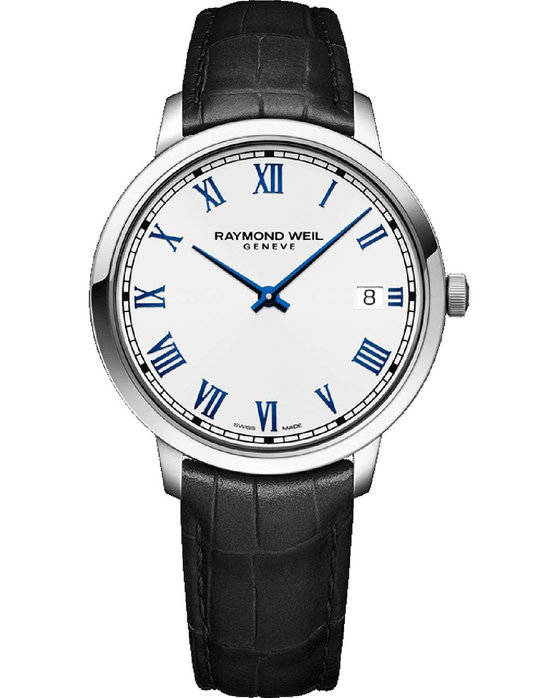 RAYMOND WEIL Toccata Black Leather Strap