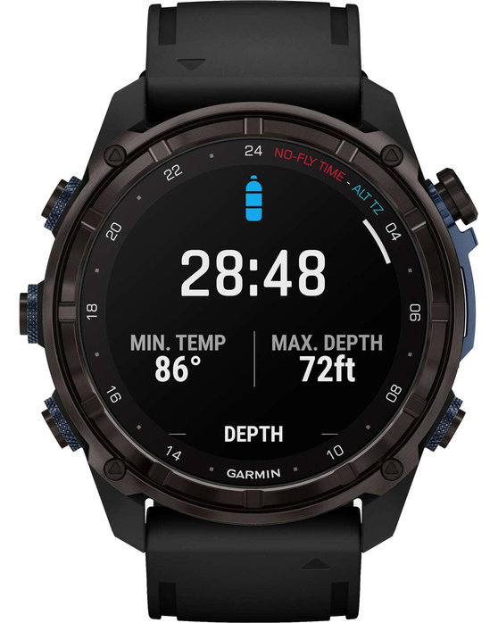 GARMIN Descent Mk3i Carbon Grey DLC Titanium with Black Silicone Band