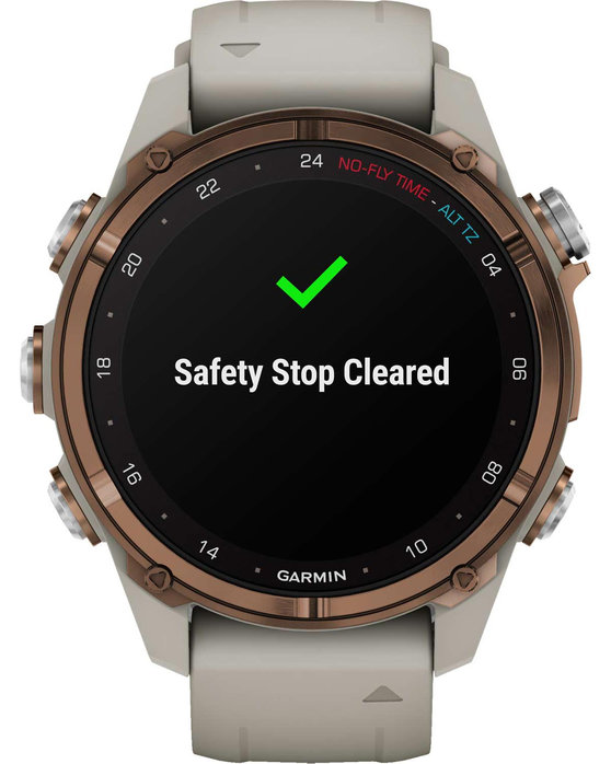 GARMIN Descent Mk3i Bronze PVD Titanium with French Grey Silicone Band