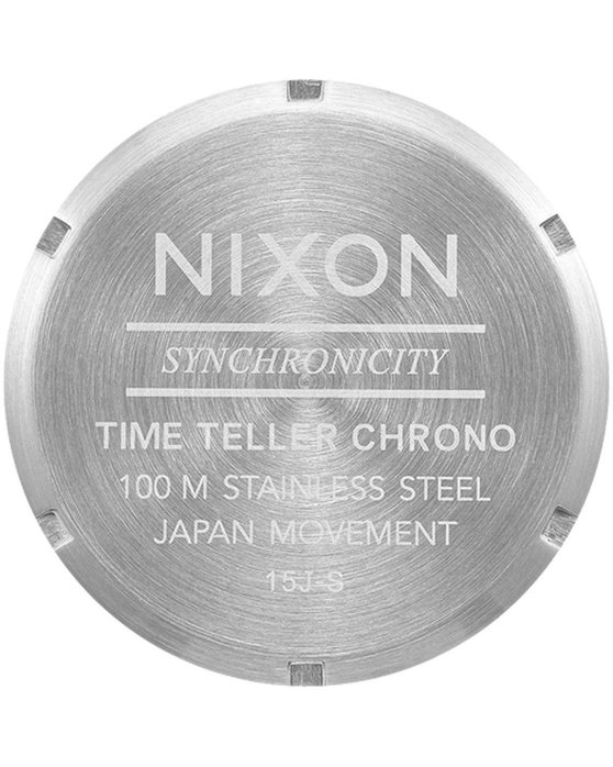 NIXON Time Teller Chronograph Silver Stainless Steel Bracelet