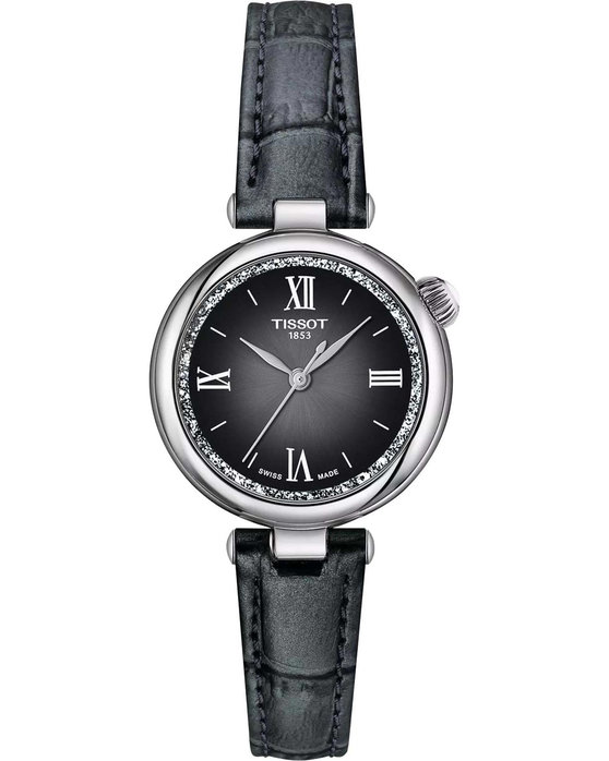 TISSOT T-Lady Desir Grey Leather Strap