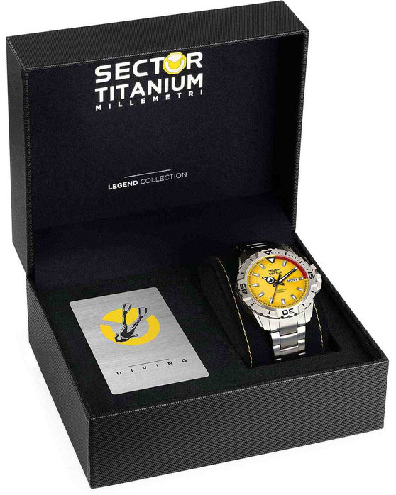 SECTOR Legend Divers Automatic Silver Titanium Bracelet