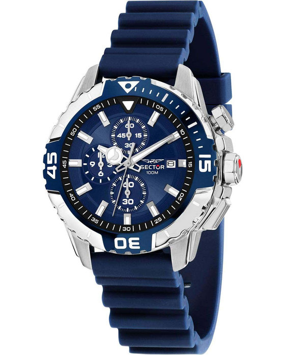 SECTOR Legend Chronograph Blue Plastic Strap