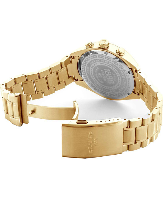 ROAMER Pro Chrono Chronograph Gold Stainless Steel Bracelet