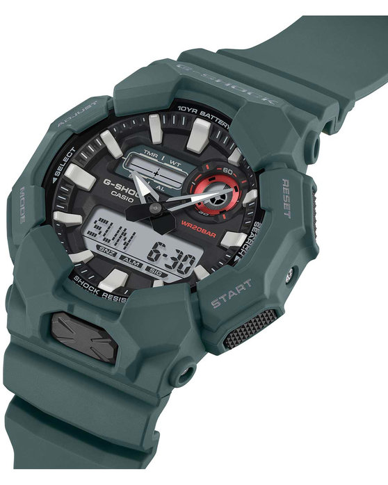 G-SHOCK Dual Time Chronograph Green Bio-based Resin Strap