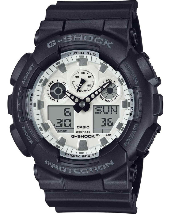 G-SHOCK Dual Time Chronograph Black Rubber Strap