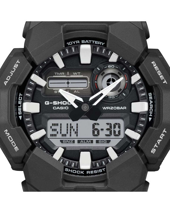 G-SHOCK Dual Time Chronograph Black Bio-based Resin Strap