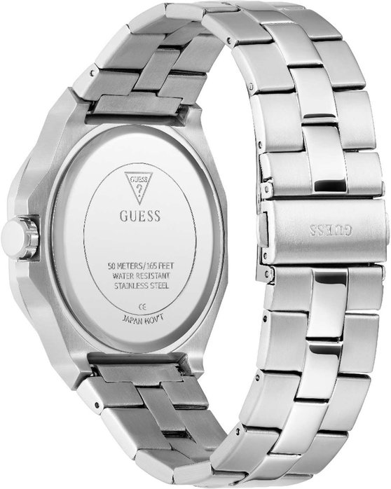 GUESS Emperor Silver Stainless Steel Bracelet