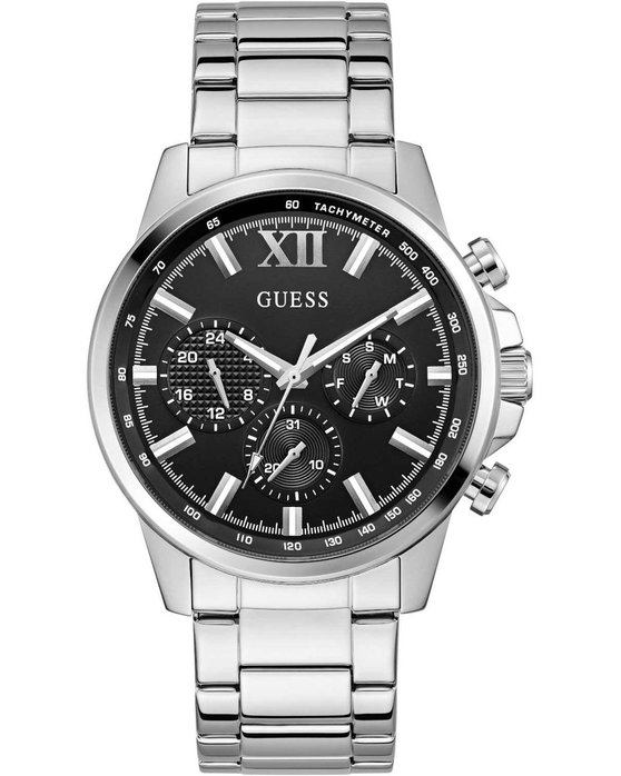 GUESS Walker Silver Stainless Steel Bracelet