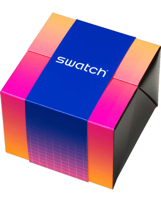 SWATCH Neon Party To The Max Chronograph Black Biosourced Strap