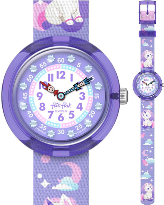 FLIK FLAK Cosmicat Multicolor Plastic Strap