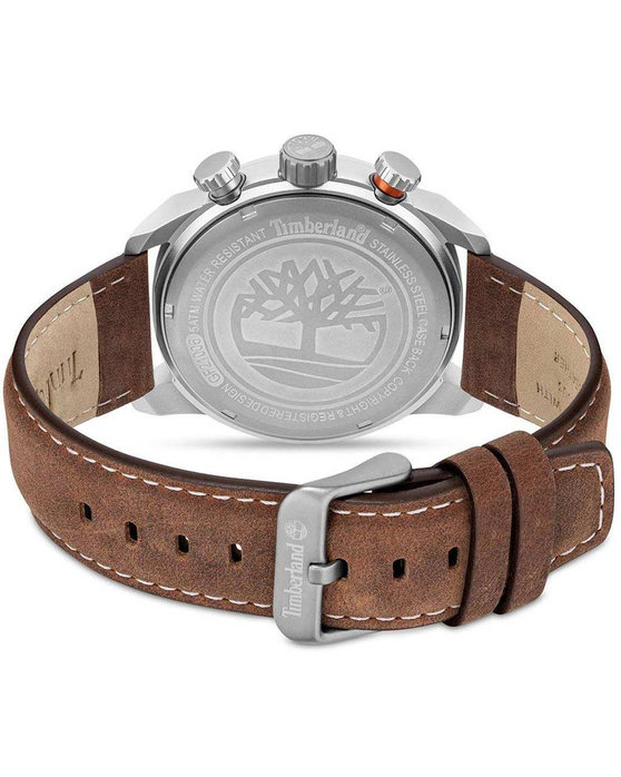 TIMBERLAND Henniker III Dual Time Brown Leather Strap