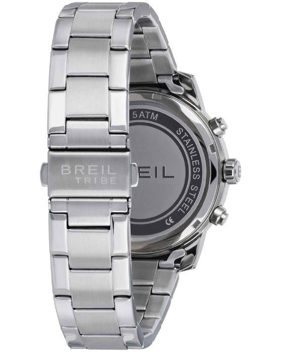 BREIL Tribe Caliber Chronograph Silver Stainless Steel Bracelet