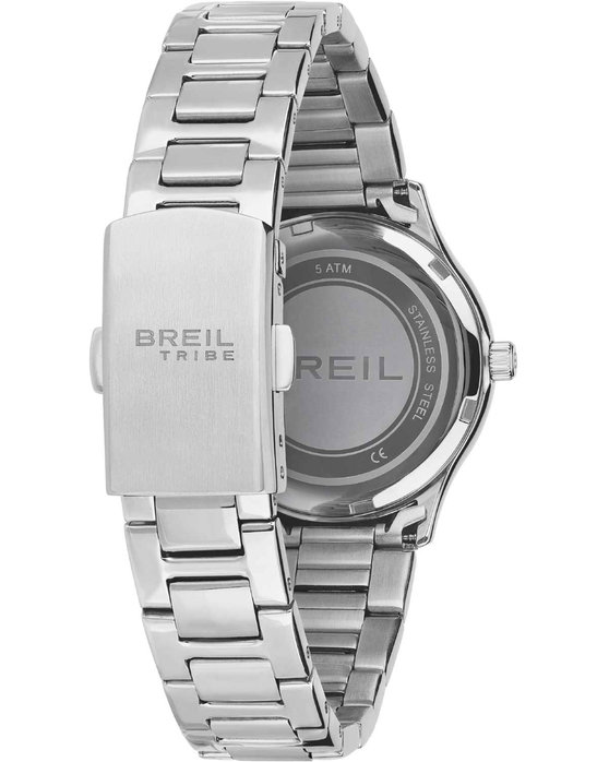 BREIL Tribe Abby Crystals Silver Stainless Steel Bracelet