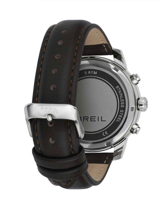 BREIL Tribe Caliber Chronograph Brown Leather Strap