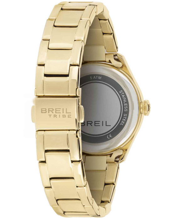 BREIL Tribe Classic Elegance Crystals Gold Stainless Steel Bracelet