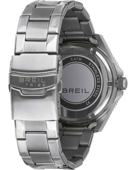 BREIL Tribe Challange Silver Stainless Steel Bracelet