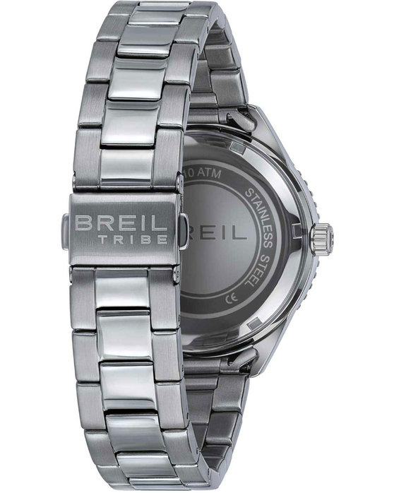 BREIL Tribe Overhand Silver Stainless Steel Bracelet