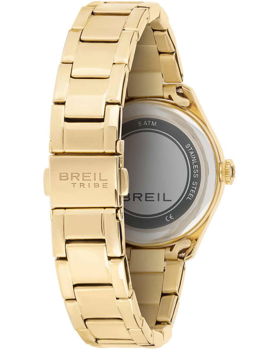 BREIL Tribe Classic Elegance Crystals Gold Stainless Steel Bracelet