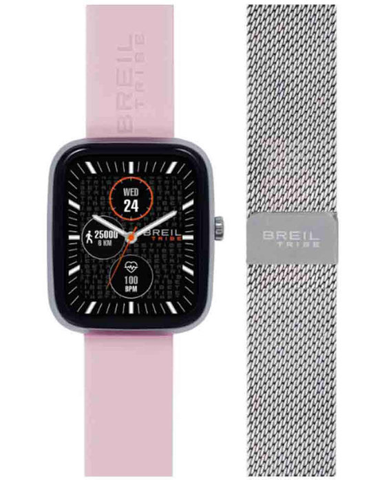 BREIL Tribe SBT-3 Smartwatch Pink Silicone Strap