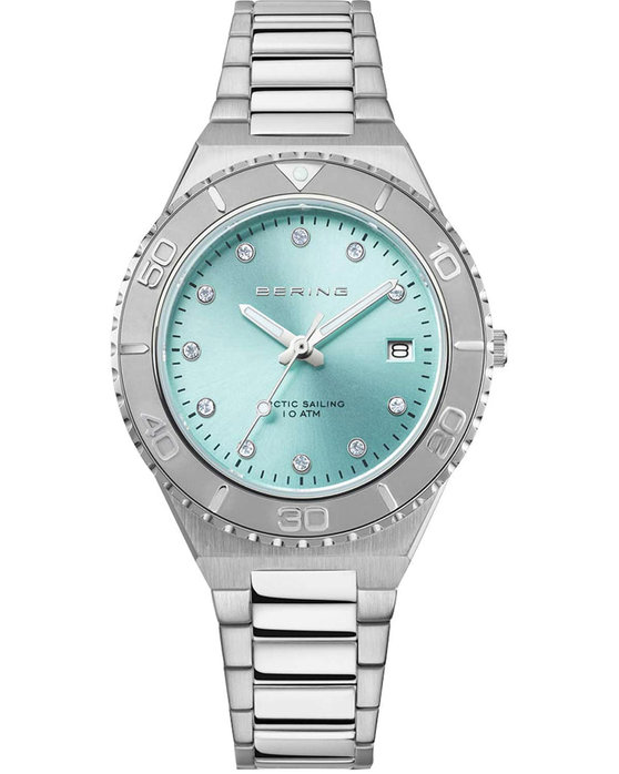 BERING Classic Crystals Silver Stainless Steel Bracelet