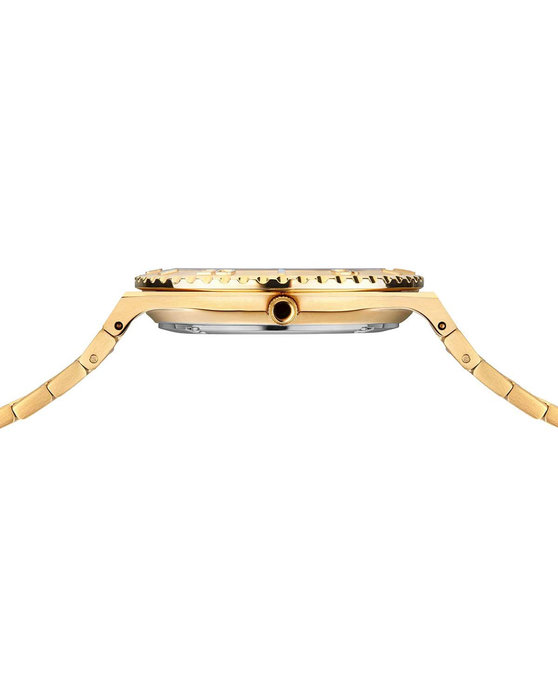 BERING Classic Crystals Gold Stainless Steel Bracelet