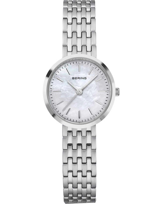 BERING Classic Crystals Silver Stainless Steel Bracelet