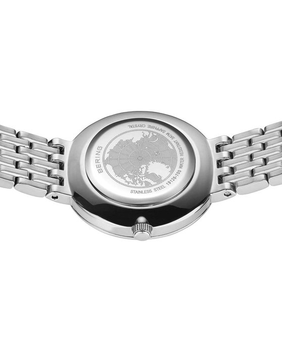 BERING Classic Crystals Silver Stainless Steel Bracelet