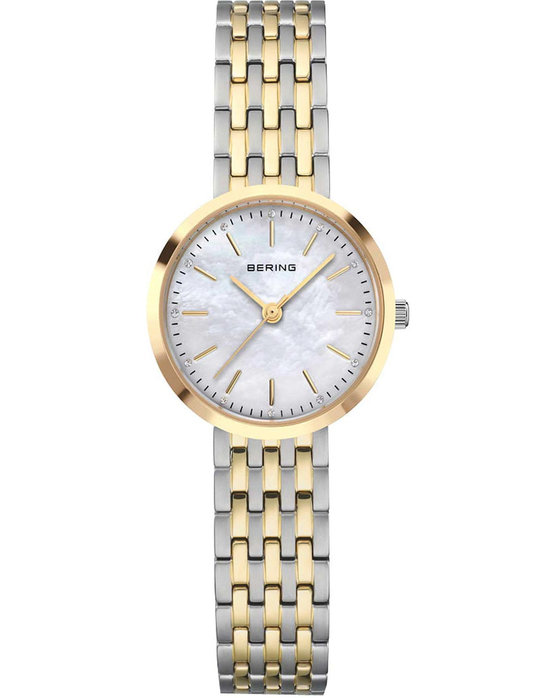 BERING Classic Crystals Two Tone Stainless Steel Bracelet